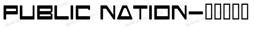Public Nation字体转换